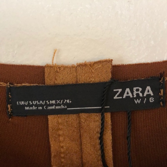 Zara faux suede/fur jacket - Picture 2 of 8